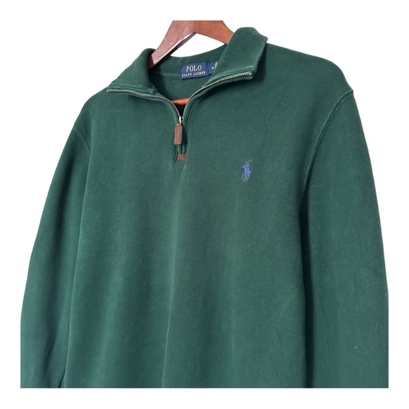 Polo by Ralph Lauren Green Quarter-Zip Sweater - Picture 4 of 15